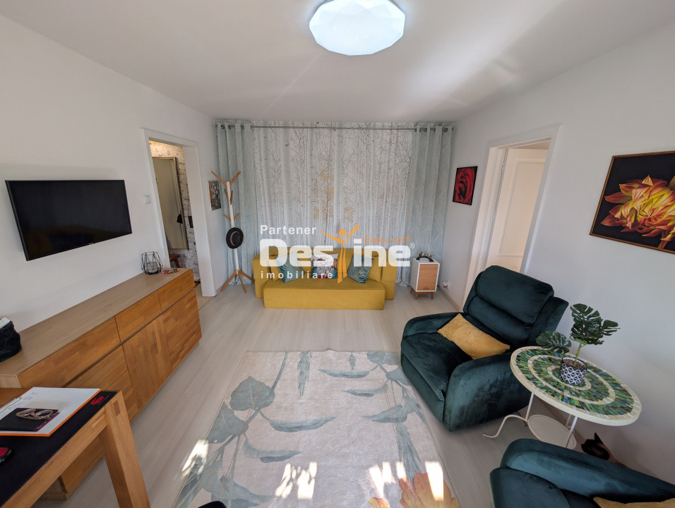 Ocazie - Apartament 2 camere 51 mp mobilat și utilat, cu balcon, curat Podu Ros 