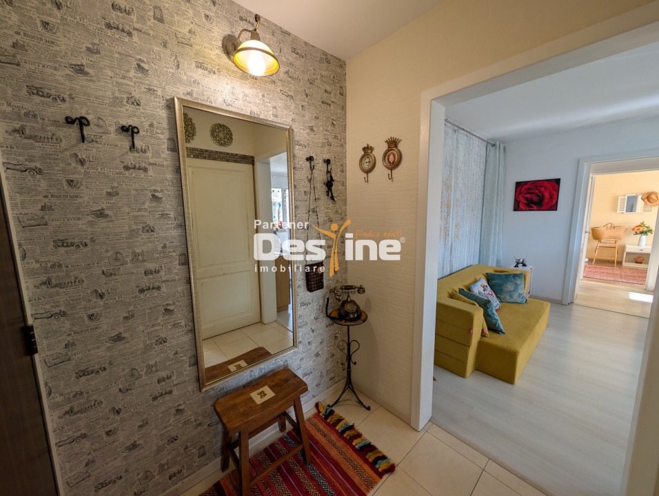Ocazie - Apartament 2 camere 51 mp mobilat și utilat, cu balcon, curat Podu Ros 