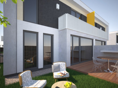 Vilă tip duplex, 4 camere, 102 mp + curte individuală, Bartolomeu