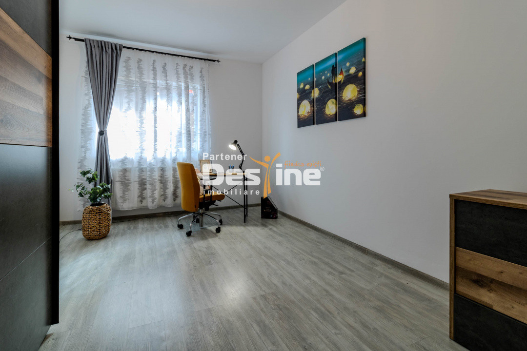 Apartament 3 camere 81 mp Parter mobilat si utilat, loc de parcare, mini-gradina