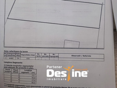 TEREN intravilan MIROSLAVA -Balciu , 930 MP, 89.900 EURO