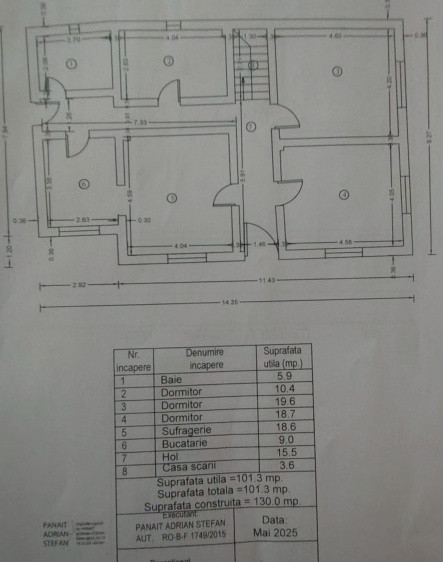 Casă spațioasă + teren 4800 mp, deschidere la 2 străzi – ideal locuit/investiție
