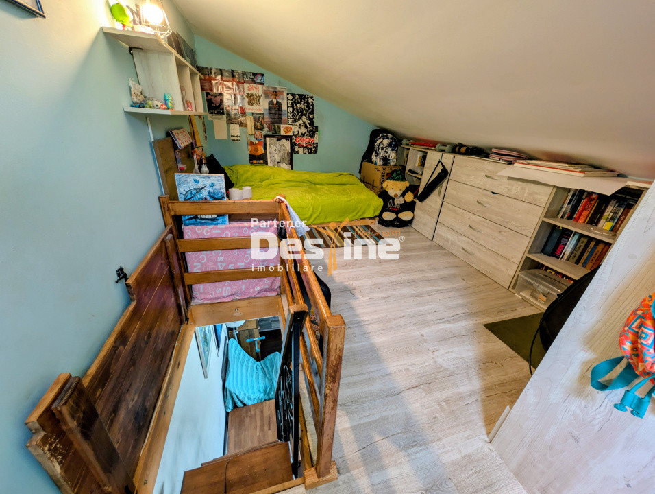 Apartament 4 camere 2 băi tip mansardă 78 mp mobilat utilat - Alexandru cel Bun