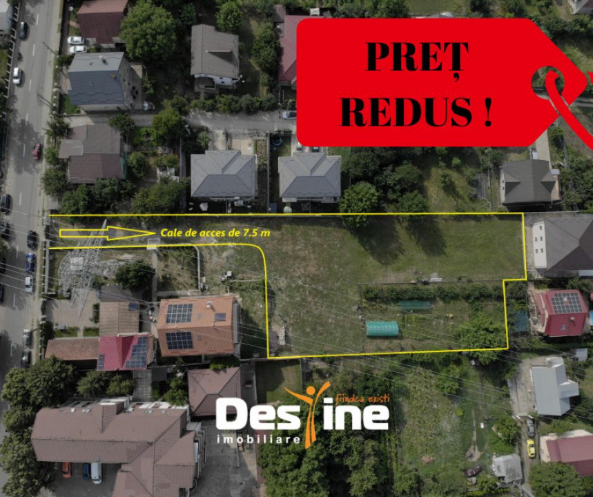 Teren Intravilan compact 3300 mp utilitati la stradă Tudor Neculai CUG, ofertă