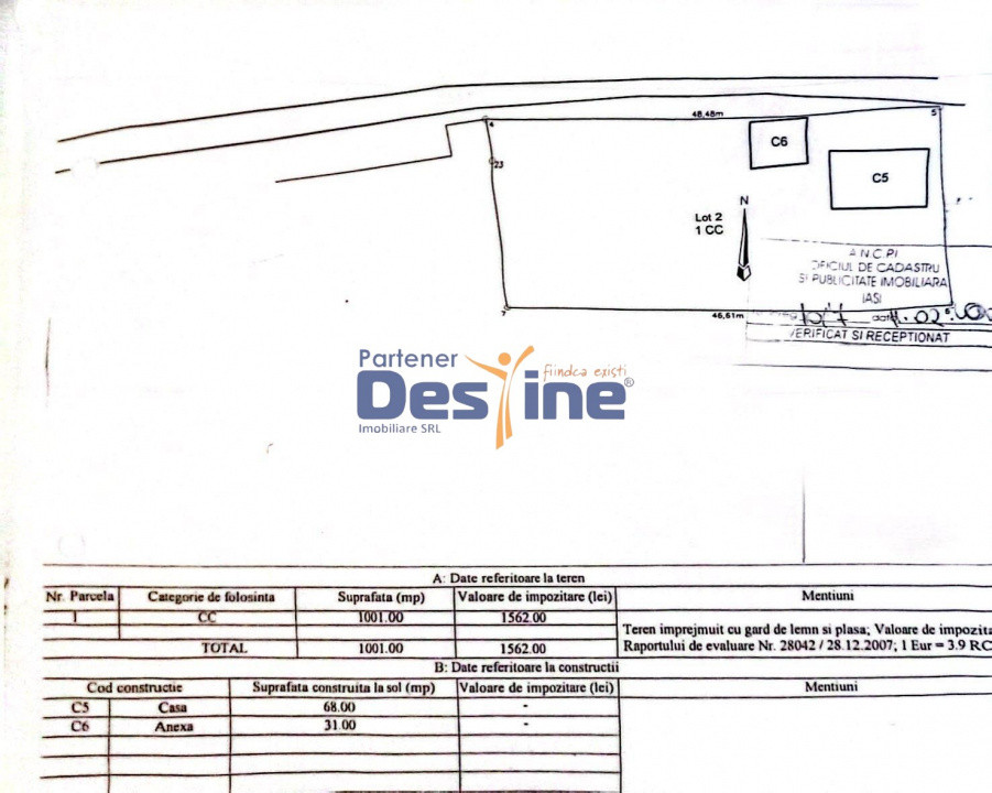 Teren extravilan 1004 mp, Blăgești – aproape de Grand Castel, 8 km de Pașcani