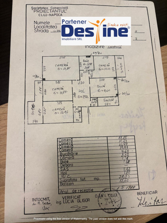 Apartament 4 camere ultracentral – spațiu generos, poziție excelentă!