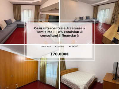 Casă ultracentrală 4 camere – Tomis Mall | 0% comision & consultanță financiară 