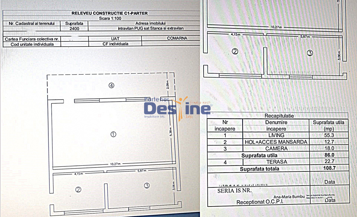 Casă 170 mp + 2400 mp teren, curte cu IAZ cu potențial comercial, asfalt - Osoi