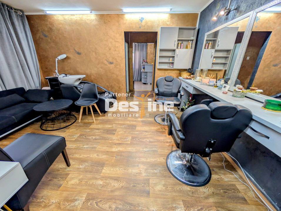 Spatiu comercial Apartament 2 camere 48 mp renovat complet utilat salon Podu Roș