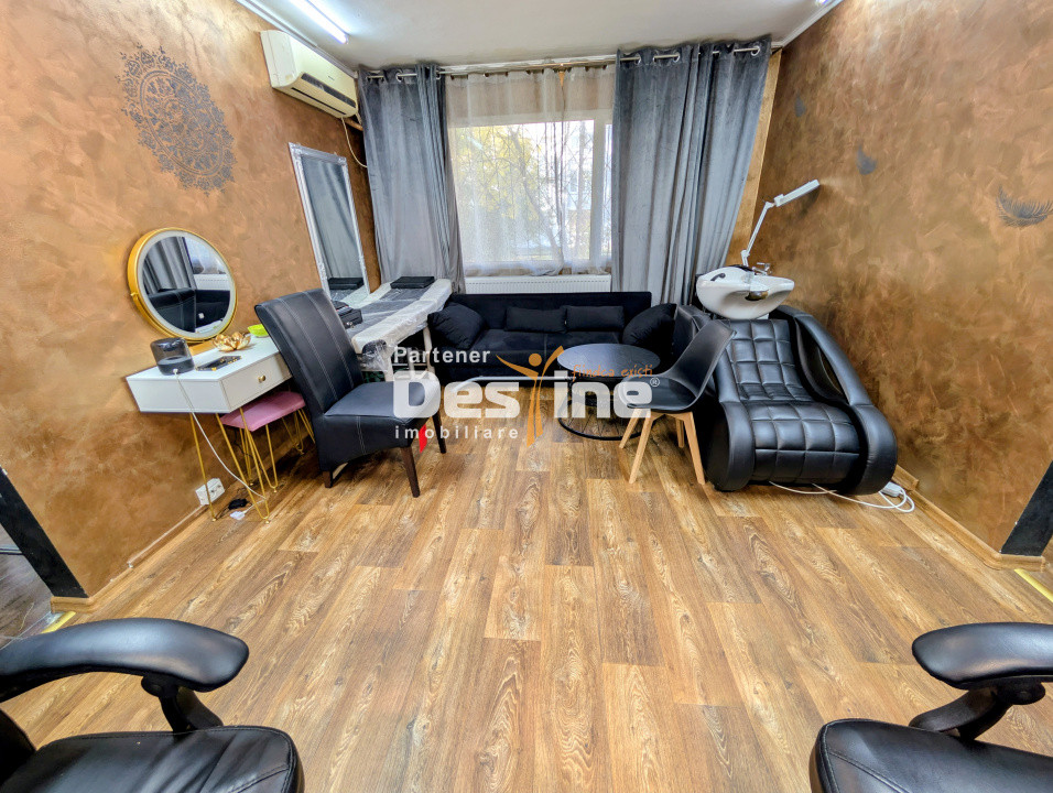 Spatiu comercial Apartament 2 camere 48 mp renovat complet utilat salon Podu Roș