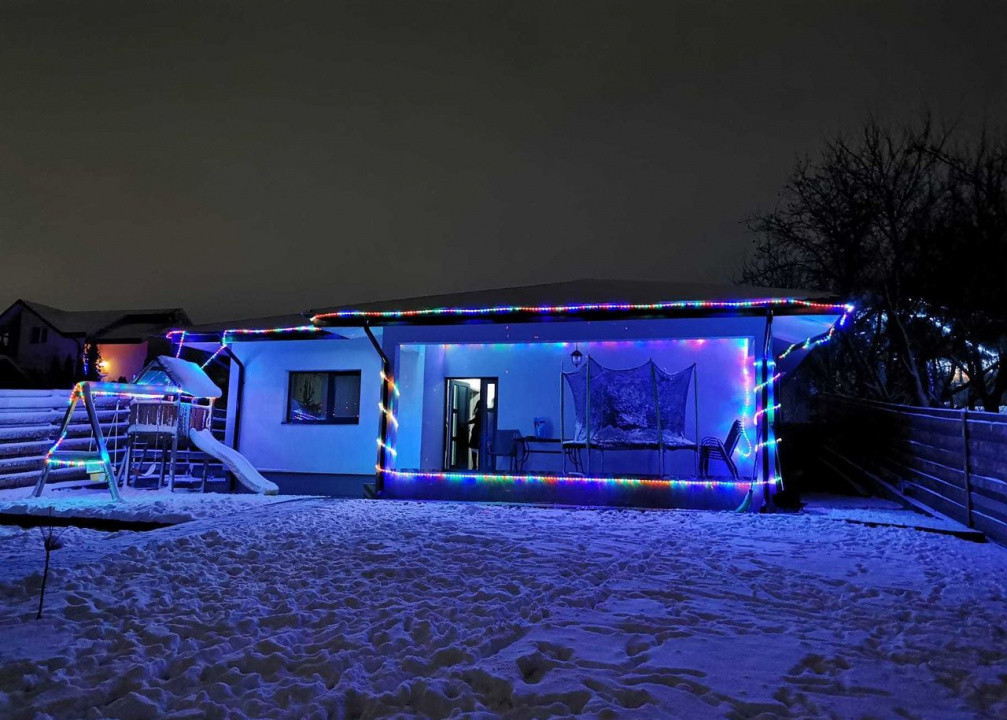 Casa parter, 4 camere, 2 bai, mobilata cu 450 mp teren  in zona Valea Lupului