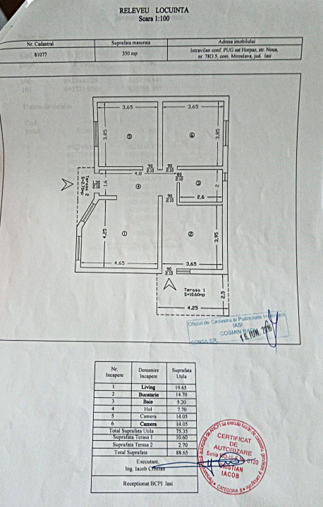 Casă individuală P+Pod 3 camere 89 mp mobilată utilată pod mansardabil - Horpaz