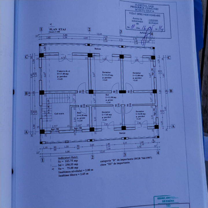Casa in constructie D+P+1E, 198 mp. volum construit util, cu 836 mp teren.