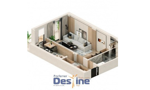 Comision 0 - Apartament cu o camera decomandat Valea Lupului.