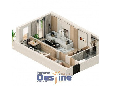 Comision 0 - Apartament cu o camera decomandat Valea Lupului.