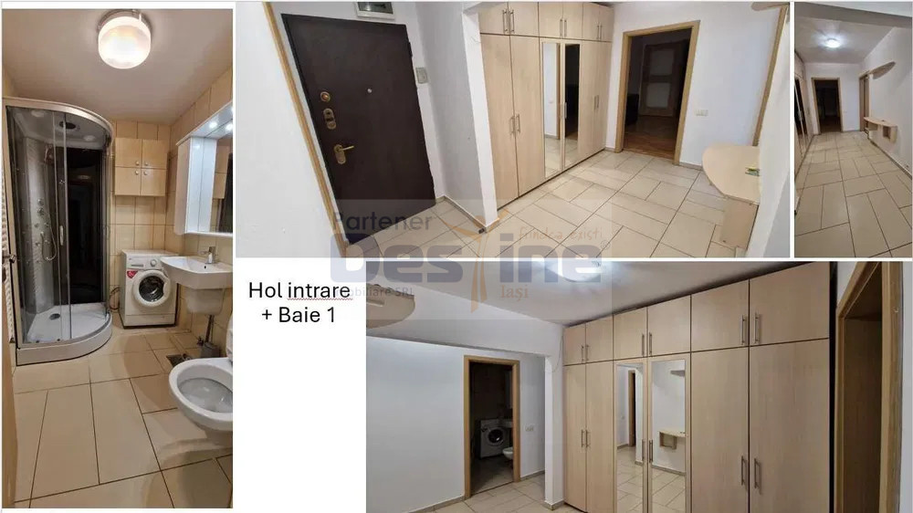 Apartament 4 camere-Semidecomandat-fara risc- Podu Ros