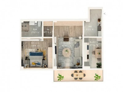 Comision 0- Apartament 2 camere decomandate Valea Lupului