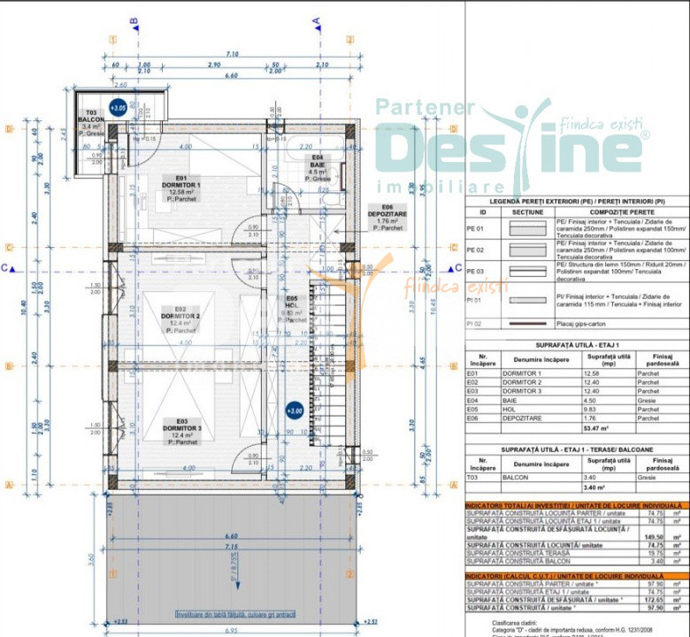 MIROSLAVA CENTRU, Proiect 7 CASE INDIVIDUALE, 179.900 € + TVA