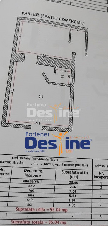 Chirie Spațiu comercial Kaufland Podu de Piatra 56 mp la stradă vitrina renovat