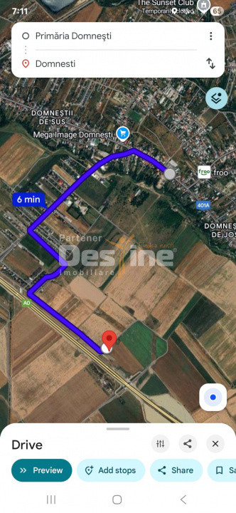 TEREN  EXTRAVILAN 7.802 mp –DOMNESTI, ILFOV