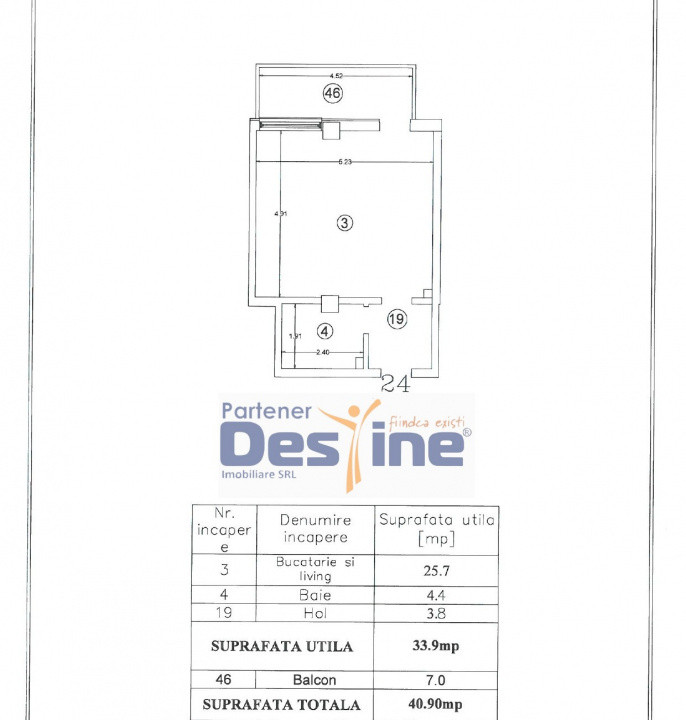 Chirie Atrium Garden Valea Lupului Apartament 1 Cameră intermediar CT + AC Lift