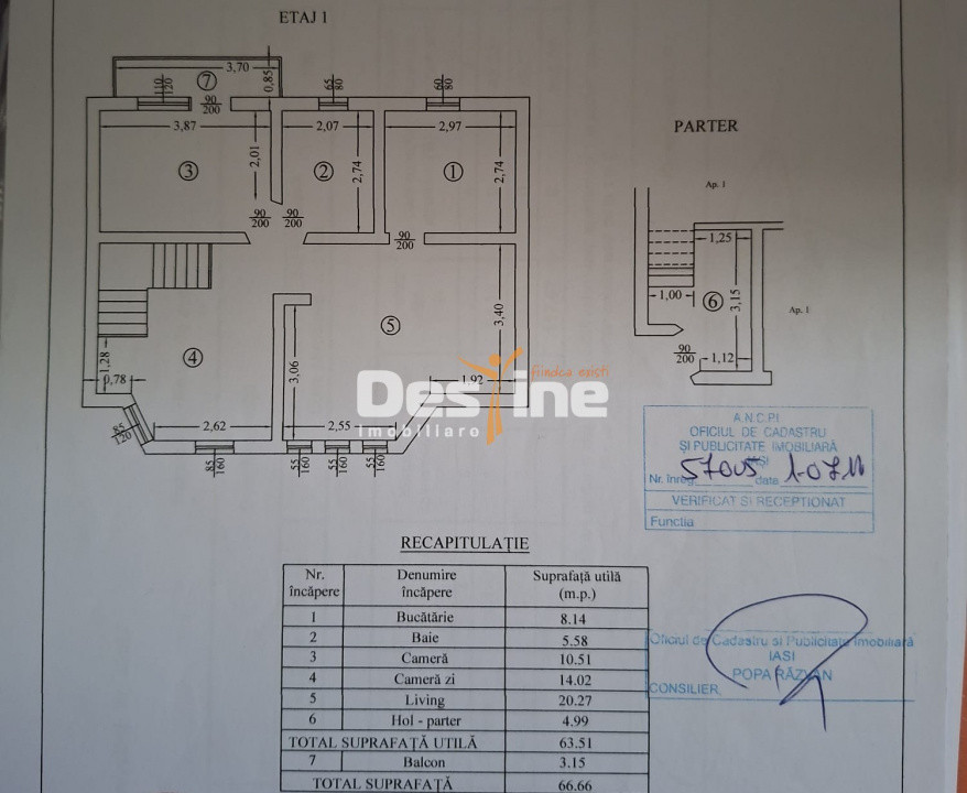 Miroslava , ap 3 camere , decomandat 67 mp, 103.900 euro