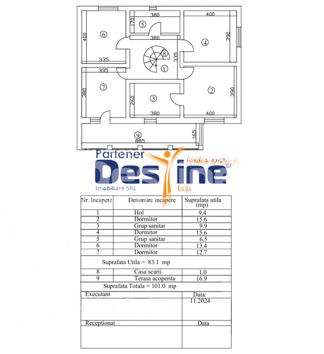 Casă individuală stil grecesc cu 5 camere S+P+1+pod, 200 mp + teren Valea Adanca