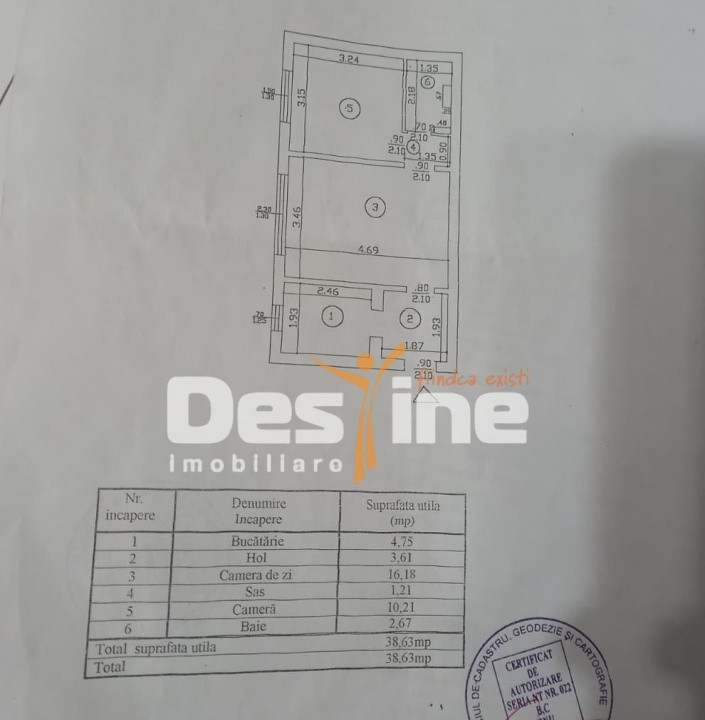 MIRCEA CEL BATRAN, Apartament 2 camere, semidecomandat, 63.900 Euro