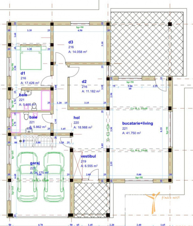 BÂRNOVA - Casă individuală P+POD, 156 mp + 1000 mp teren