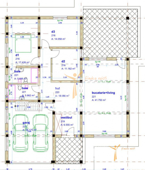 BÂRNOVA - Casă individuală P+POD, 156 mp + 1000 mp teren