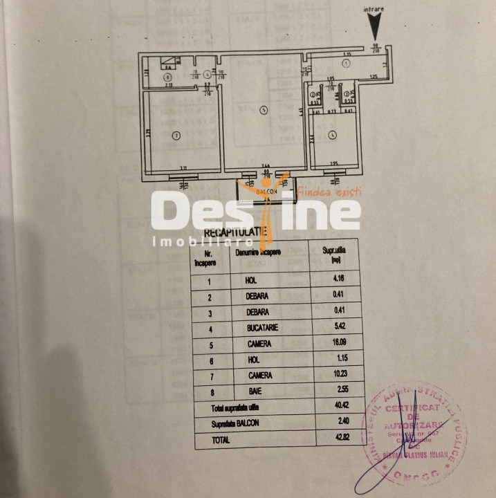 ZIMBRU, Apartament  camere SD, 86.900 EURO