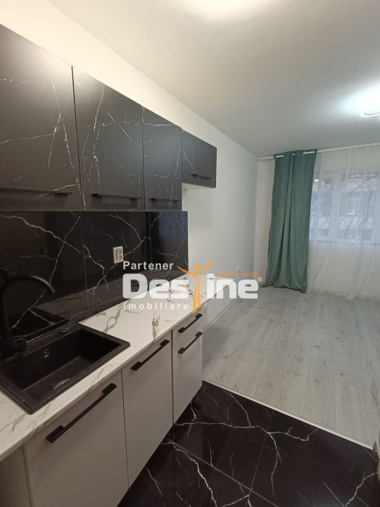 Bularga - Garsonieră 17 mp, etaj 1, renovată complet, bucătărie pe comandă, AC