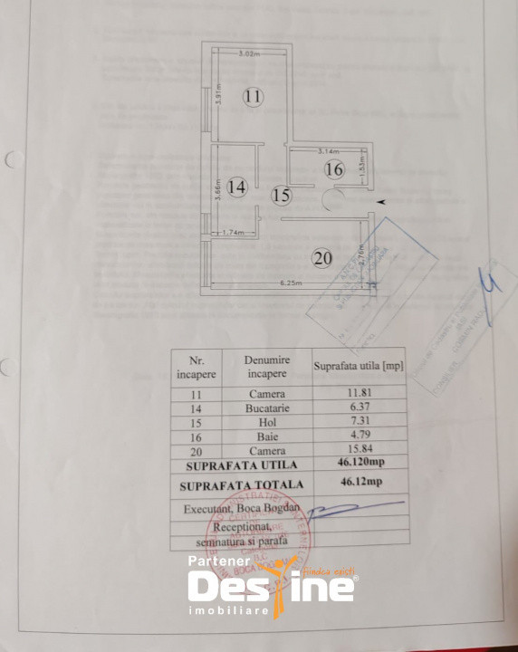 CUG - Ideal Residence, Apartament 2 camere 46,12 MP+LOC DE PARCARE