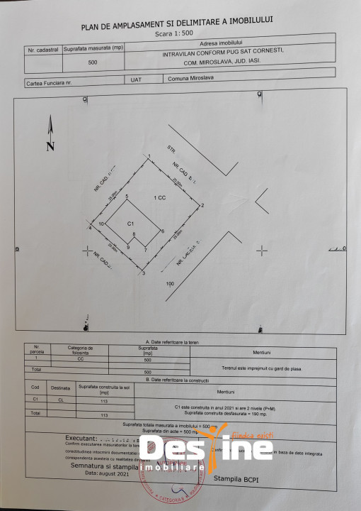 CORNESTI - Casa moderna P+1+POD, Clasa A, 196.5 mp + 500 mp teren