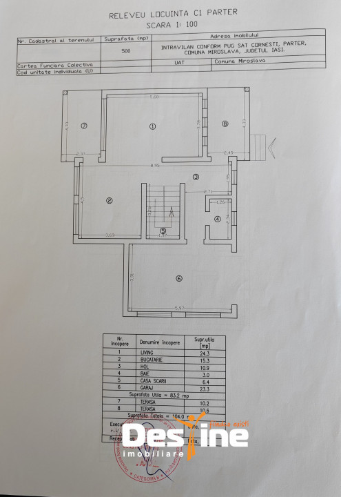 CORNESTI - Casa moderna P+1+POD, Clasa A, 196.5 mp + 500 mp teren