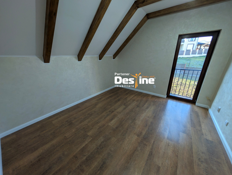 Casă design Nordic D+P+1+POD stil Scandinav 160 mpU și 800 mp teren Rond Bucium