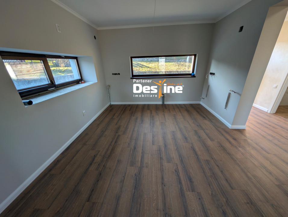 Casă design Nordic D+P+1+POD stil Scandinav 160 mpU și 800 mp teren Rond Bucium