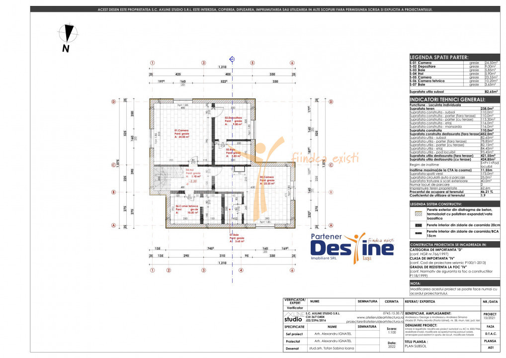 HOTEL-PENSIUNE  425 MP, 11 CAMERE,  CENTRAL IASI