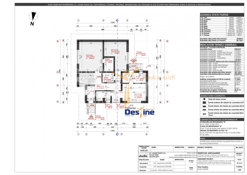 HOTEL-PENSIUNE  425 MP, 11 CAMERE,  CENTRAL IASI