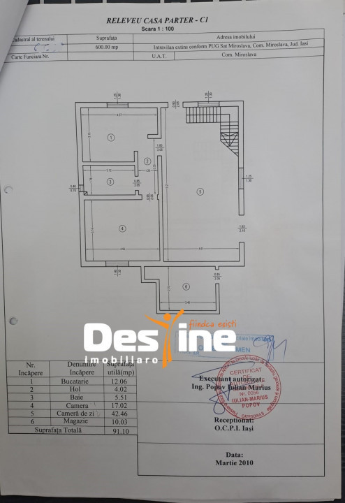  COMISION 0%, CASA P+M+POD , MIROSLAVA - CENTRU