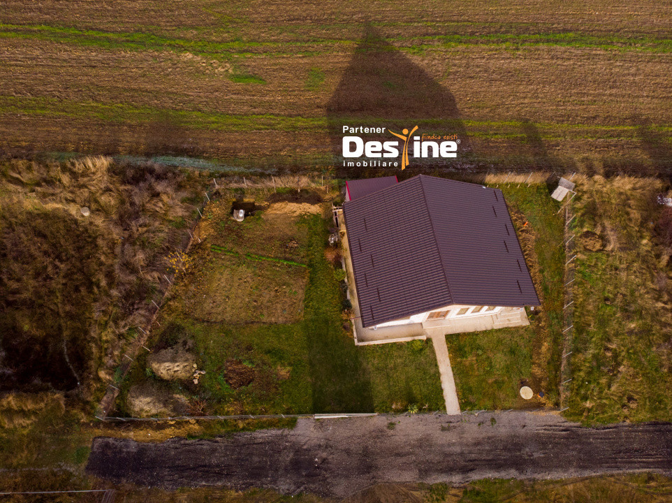 Comision 0% Casă individuală la roșu 75 mp P+POD 570 mp teren canalizare Ciurea 