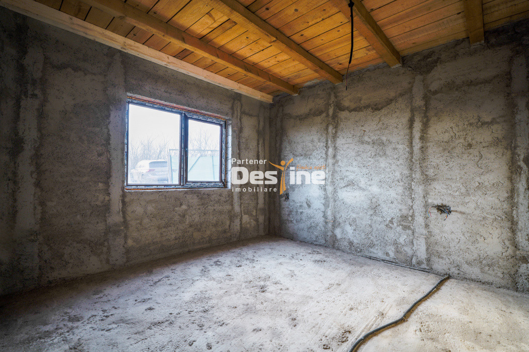 Comision 0% Casă individuală la roșu 75 mp P+POD 570 mp teren canalizare Ciurea 