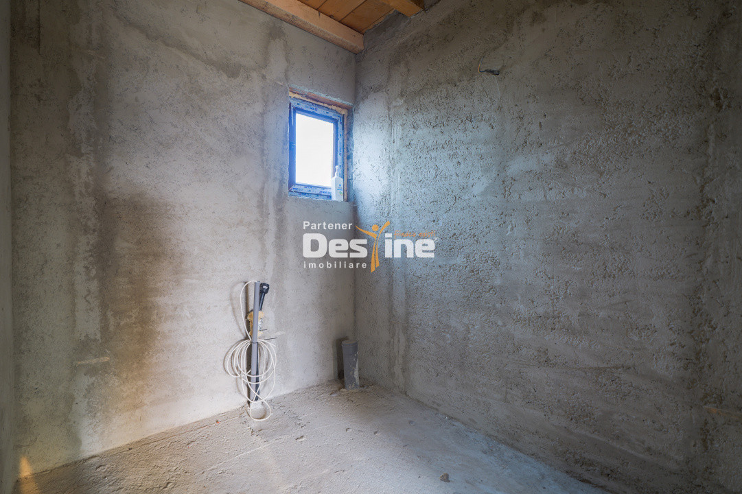 Comision 0% Casă individuală la roșu 75 mp P+POD 570 mp teren canalizare Ciurea 