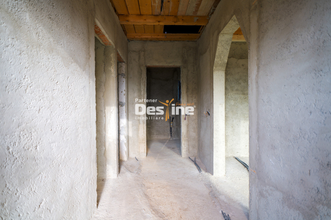 Comision 0% Casă individuală la roșu 75 mp P+POD 570 mp teren canalizare Ciurea 