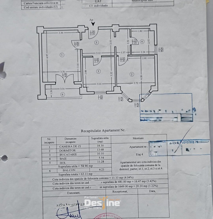 BUCIUM - Apartament 2 camere DECOMANDAT 63,11 mp + LOC DE PARCARE