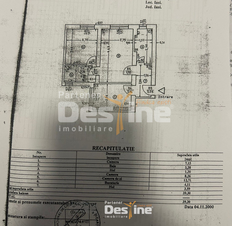 Podu Ros - Apartament 3 camere semidecomandat, MOBILAT și UTILAT