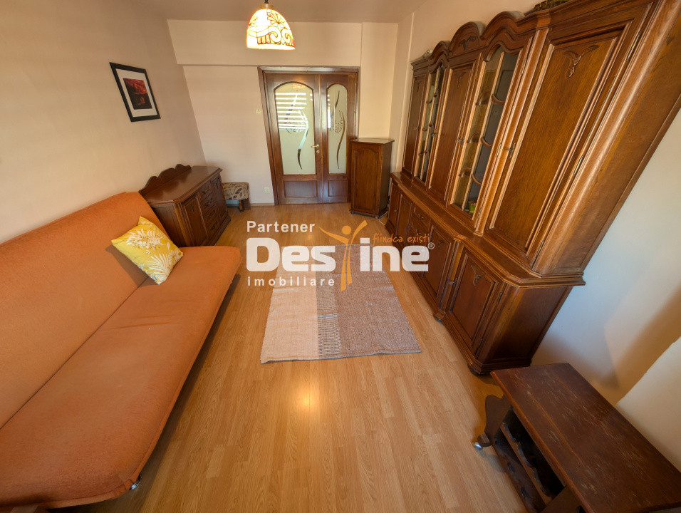 Apartament 3 camere 66 mp decomandat 2 bai mobilat utilat complet lift Gara Mare