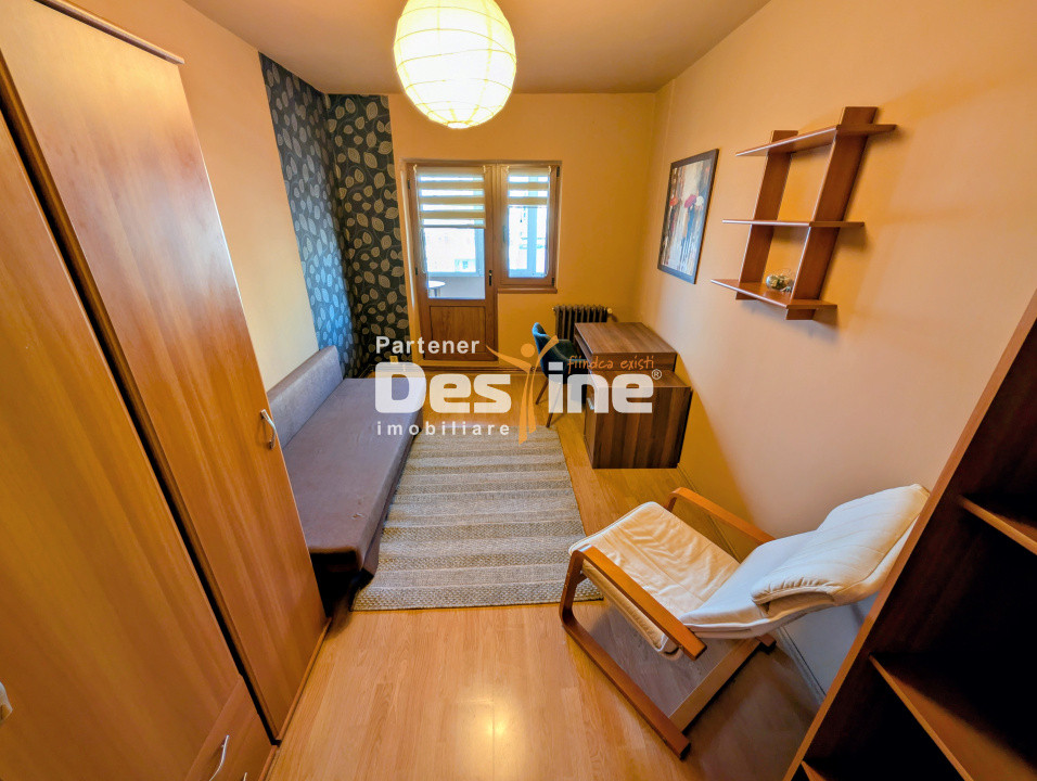 Apartament 3 camere 66 mp decomandat 2 bai mobilat utilat complet lift Gara Mare