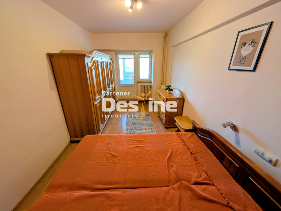 Apartament 3 camere 66 mp decomandat 2 bai mobilat utilat complet lift Gara Mare