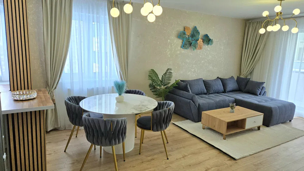 Apartament cu 2 camere, suprafata de 56 mp, boxa si loc de parcare, la Top City